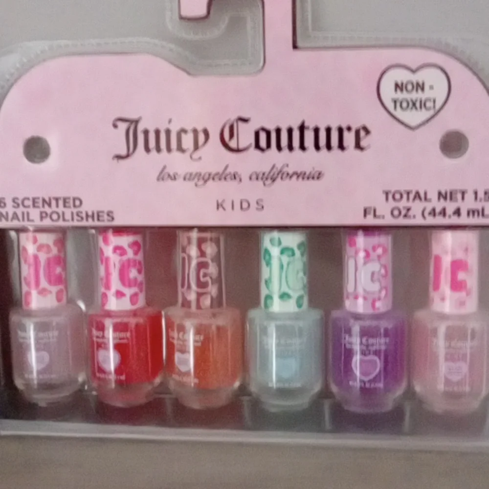 Juicy Couture Kids Nail Polish Set with Sweethearts Lip Gloss